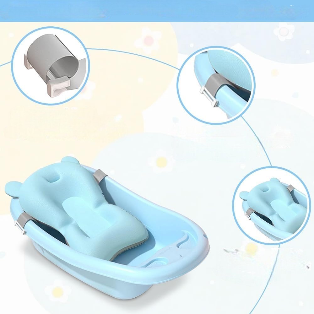 Coussin de Bain Bébé - BabyFloatBathCushion™ - Bleu