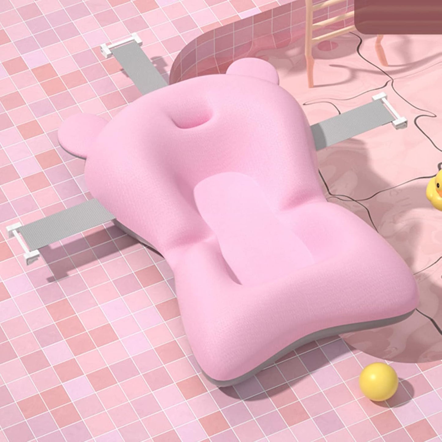 Coussin de Bain Bébé - BabyFloatBathCushion™ - Rose