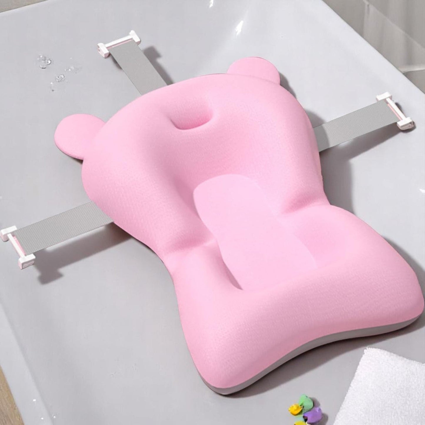 Coussin de Bain Bébé - BabyFloatBathCushion™ - Rose