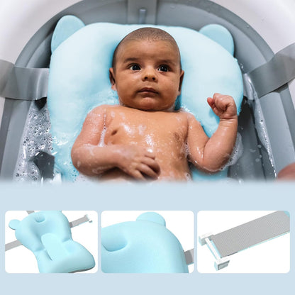Coussin de Bain Bébé - BabyFloatBathCushion™ - Bleu