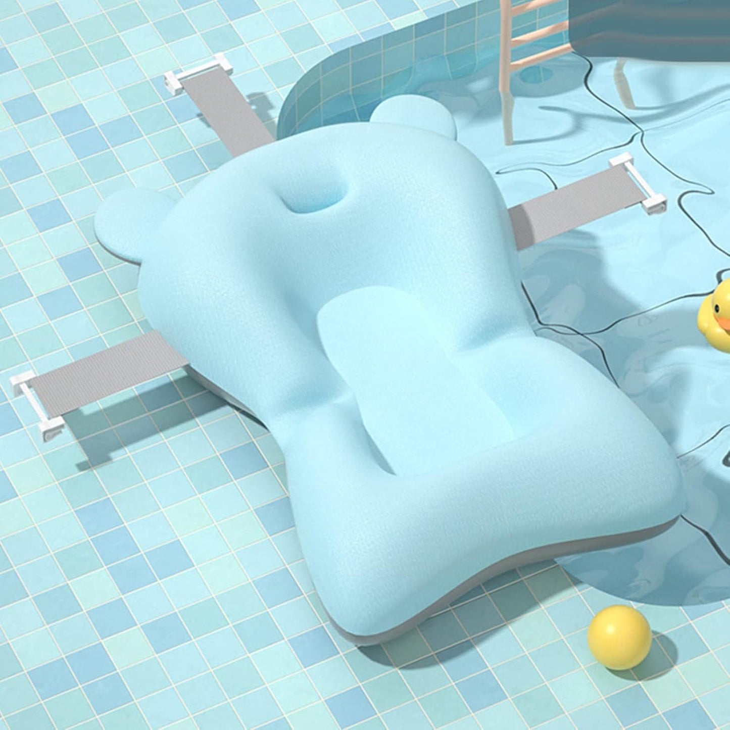 Coussin de Bain Bébé - BabyFloatBathCushion™ - Bleu