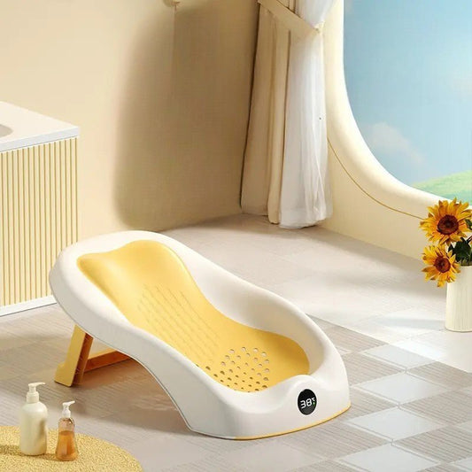 Baignoire bébé - SmartFoldBabyTub™ - Jaune